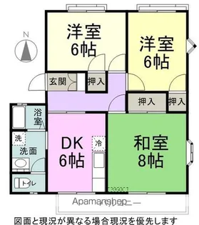 メモリーパレス【A202号室】の間取り