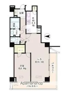 恵比寿ガーデンテラス弐番館【8階】の間取り