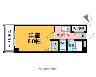 フォーラム箱崎【1階】の間取り