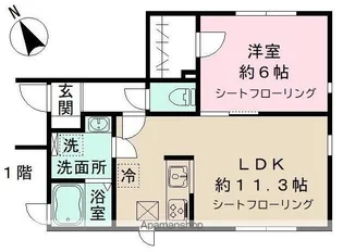 BONNE RIVIERE【1階】の間取り