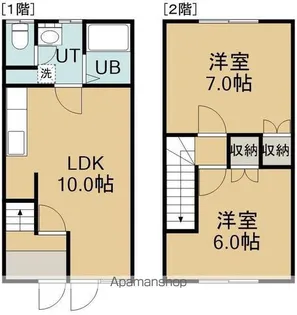 メゾンドはまなす2【705号室】の間取り