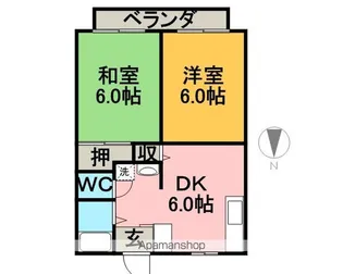 グリーンハイツ【205号室】の間取り