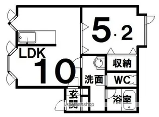 CASTLE M・KⅡ【2階】の間取り