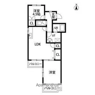 スカイベル【1階】の間取り