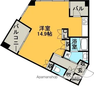 ラクレイス平尾ステーション【15階】の間取り