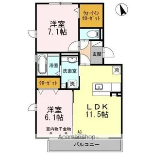 サン・アベニール B棟【3階】の間取り