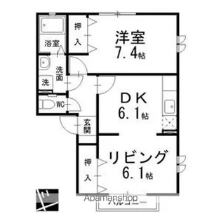 ラヴィーヌ【2階】の間取り