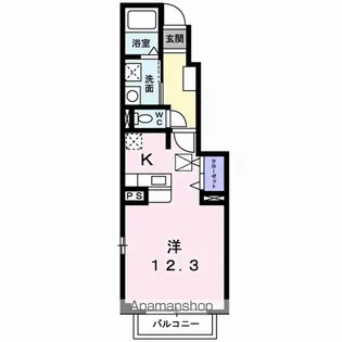 ベルメゾン サピーB【1階】の間取り