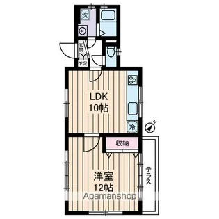 ABODE AZABU【1階】の間取り
