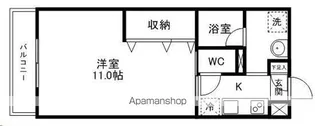 ロイヤルパーク大町【1005号室】の間取り
