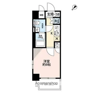 プレール・ドゥーク文京茗荷谷【5階】の間取り