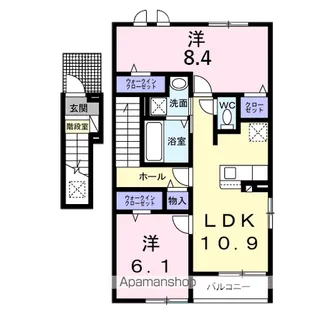 サクラ アパートメント【2階】の間取り