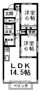 セラム弐番館【301号室】の間取り
