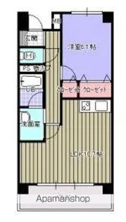 プルーリオン本町【205号室】の間取り