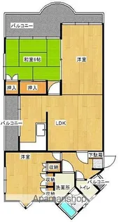 メゾンサカイⅠ【401号室】の間取り