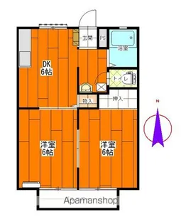 ハイツサントピア【201号室】の間取り