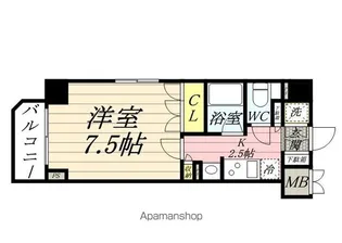 ルーブル東麻布【4階】の間取り