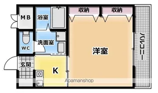 CLOVER KYOTOビル【Ⅱ-306号室】の間取り
