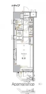 ラクラス蒲田Ⅱ【9階】の間取り