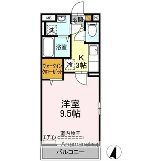 ベルフィーユ吾妻【3階】の間取り