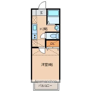 VOX中倉【1階】の間取り