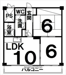 帯広マンション第2【406号室】の間取り