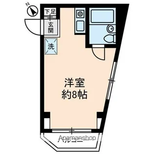 コーポホワイト【201号室】の間取り