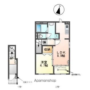 オリオン【203号室】の間取り