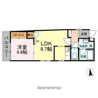 オアシスワン【3階】の間取り