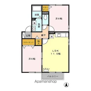 メナー B【2階】の間取り