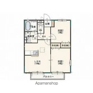 カモミールA【2階】の間取り