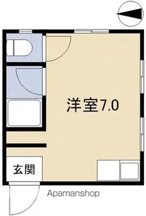 ハイツ入船【3号室】の間取り