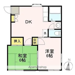 メゾンドU【1階】の間取り