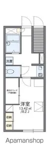 レオパレス天神町【107号室】の間取り