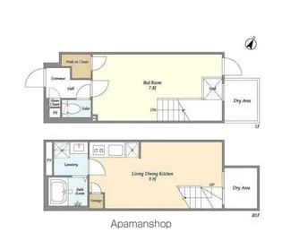 AGRATIO目黒諏訪山【1階】の間取り