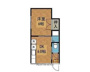 シャレード藤G【106号室】の間取り