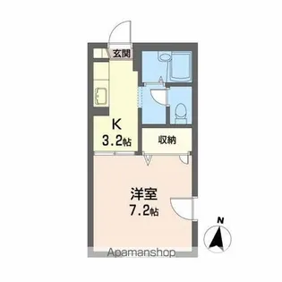 キュー・パレス【1階】の間取り