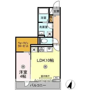 MK Wing BLD Ⅰ棟【2階】の間取り