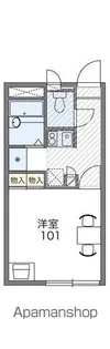 レオパレスグリーンビューイワタ【1階】の間取り