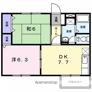 ドエルS【1階】の間取り