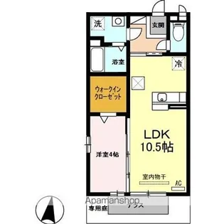 セイシェル・大山Ⅱ【1階】の間取り