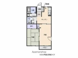 シャーメゾン【2階】の間取り