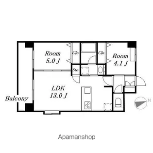スプランディッド名駅NORTH 【10階】の間取り