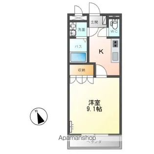 コンフォース・住吉【3階】の間取り