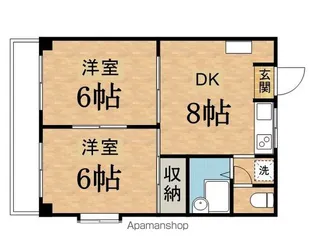 サンハイム桜ヶ丘【201号室】の間取り