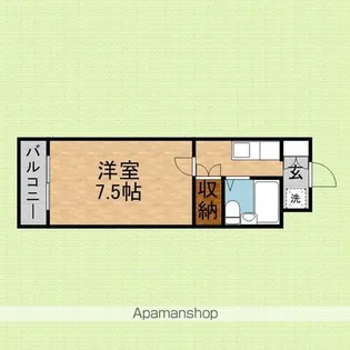 リバティパレス【202号室】の間取り
