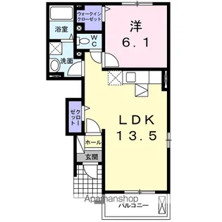 アヴニール シャルマン【1階】の間取り