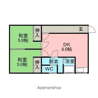 高南荘【1階】の間取り