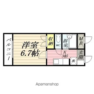 ワカユーヒルズ【2階】の間取り