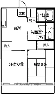 コスモビレッヂⅡ【105号室】の間取り